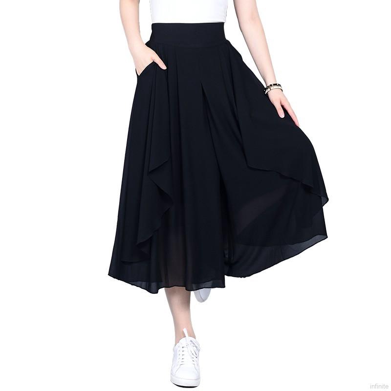 Quần lửng ống rộng lưng cao thời trang cho nữ | BigBuy360 - bigbuy360.vn