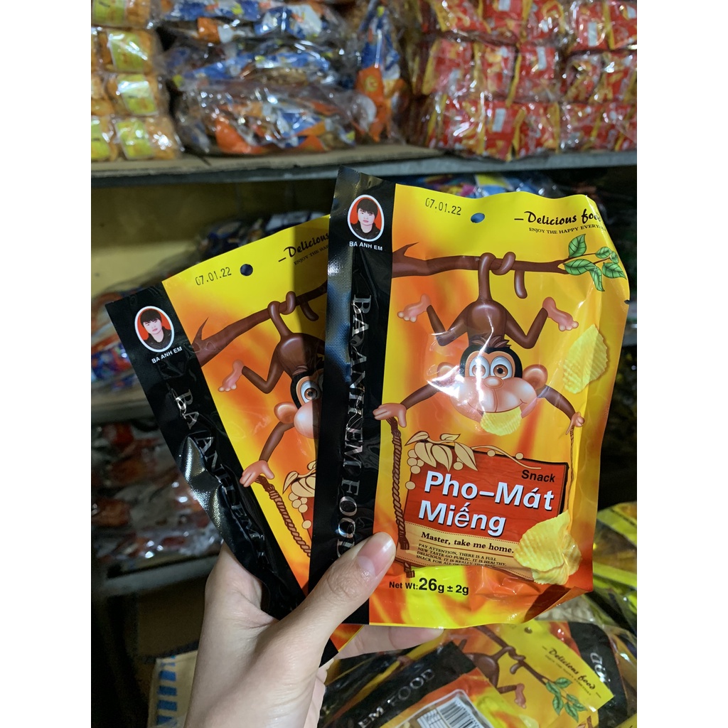 Đồ ăn vặt pho mát combo 3 gói dumbum tiểu dần tuổi thơ cổng trường cay Ba Anh Em Food P1 tiệm chú Ch