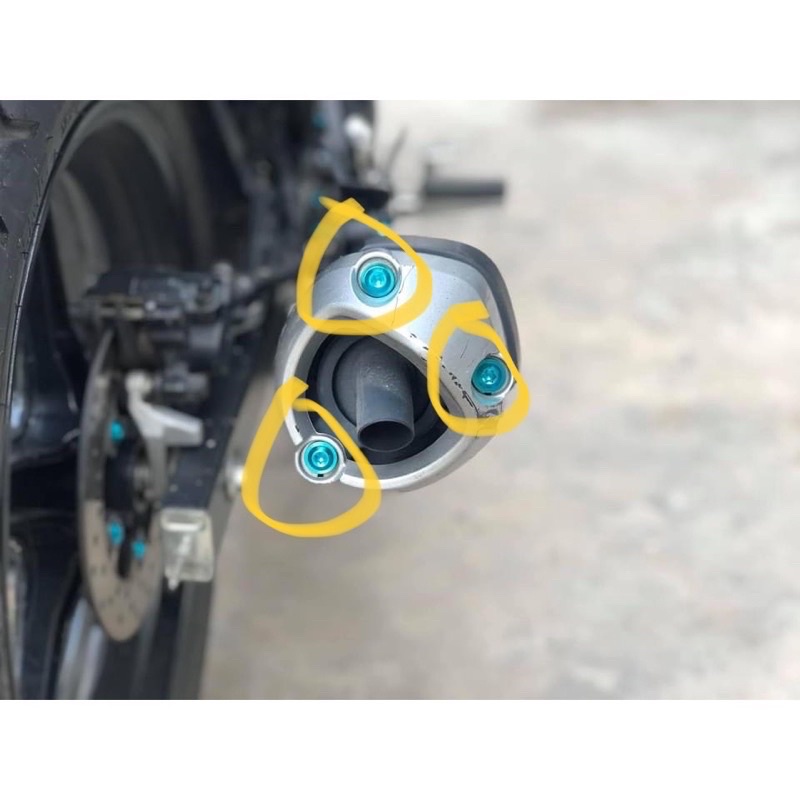 Combo 6 Ốc Titan Gr5 Gắn Ốp Bô Ex 150