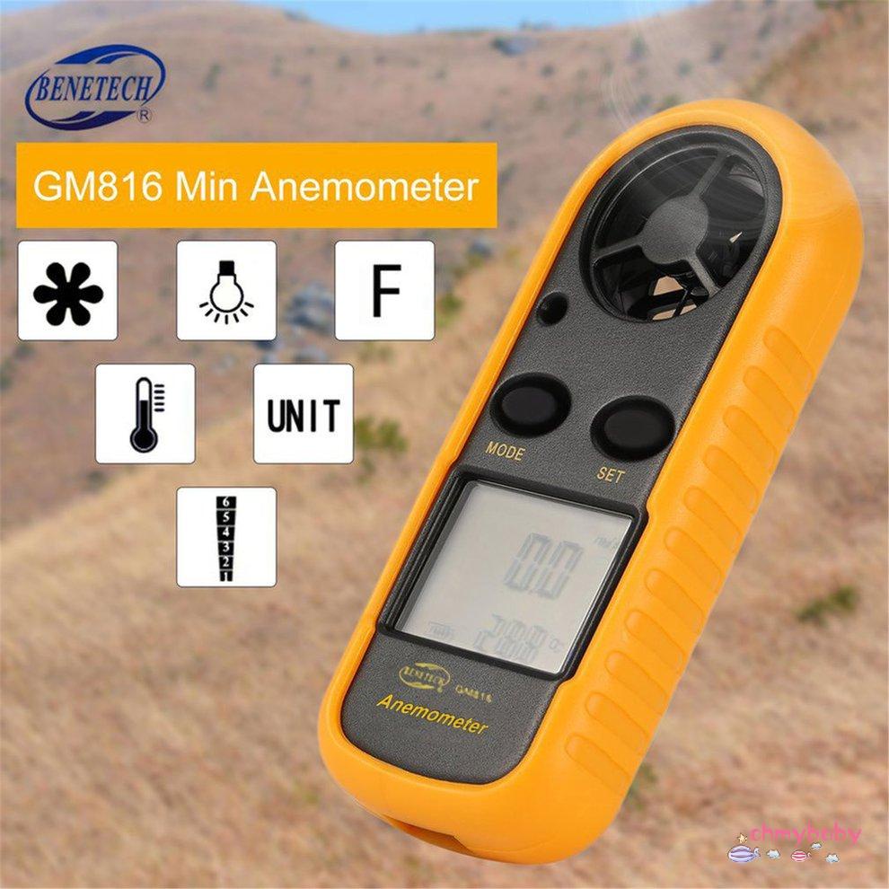 Máy đo gió kỹ thuật số BENETECH GM816 Máy đo tốc độ gió Máy đo lưu lượng gió