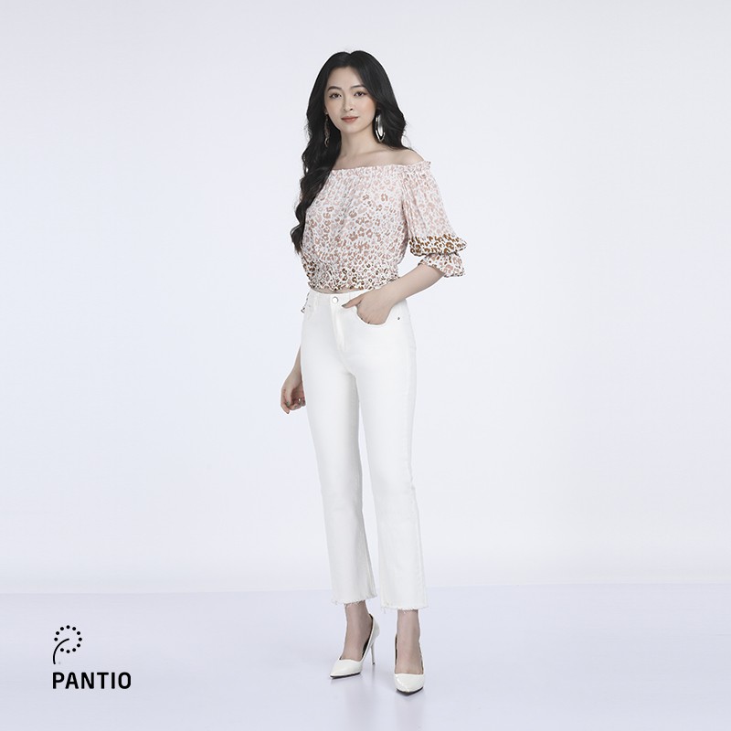 Áo sơ mi nữ dáng ôm tay lỡ bo chun phần eo và tay áo FAS72759 - PANTIO