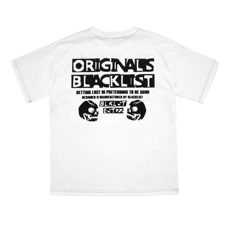 Áo phông ngắn tay cổ tròn BLACKLIST | SKULL HEAD TEE