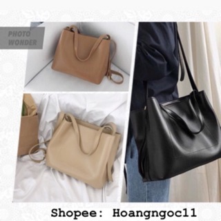 [HÀNG CÓ SẴN] Túi tote da (ảnh thật)