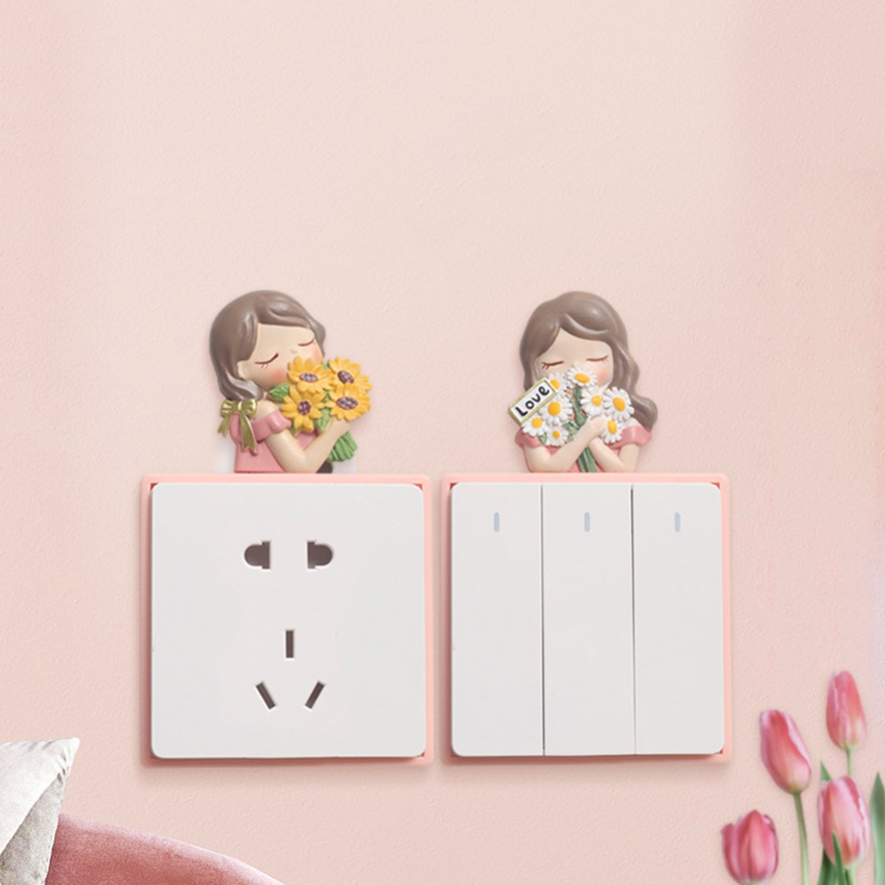 Miếng Dán Công Tắc 3D 4 Kiểu Siêu Bền Dễ Dán Trang Trí Nhà Cửa