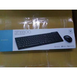 Bộ bàn phím + chuột không dây Simetech SM8800