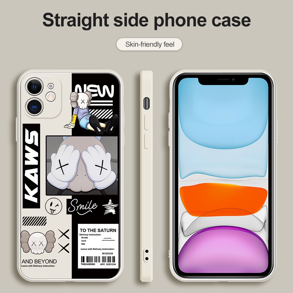 Ốp Điện Thoại Mềm Hình Gấu KAWS Dễ Thương Cho OPPO F11 Pro A9 A73 F1 F3 R9S Plus R9 F9 Reno 4 5 Pro Plus 5k