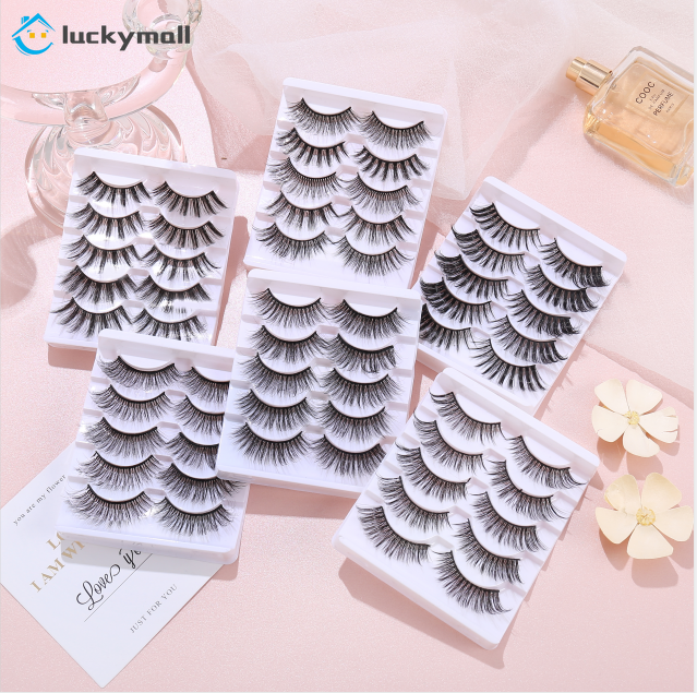 [Hàng mới về] Set 10 lông mi giả dài và dày trang điểm tự nhiên cho nữ