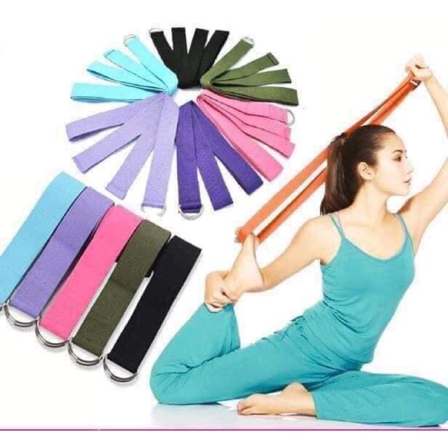 Dây Đai Hỗ Trợ Tập Yoga Chất Liệu 100% Cotton