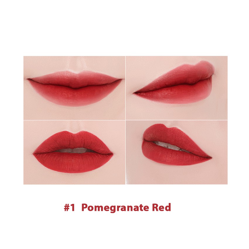 Son Matte bền màu The Rucy Blooming Lipstick 3.5g Màu 1 Pomegranate Red