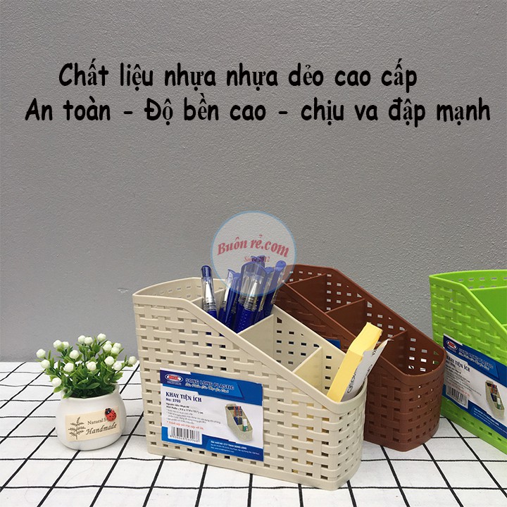 Khay Nhựa Tiện Ích 4 Ngăn Song Long Siêu Bền(MS: 2703) 00693