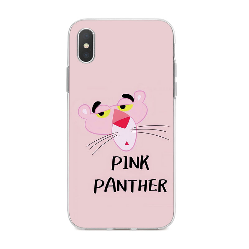 Ốp Lưng iPhone X 6 6s 6Plus 6s Plus 7 7Plus 8 8Plus 5 5s SE TPU mềm Case Báo Hồng