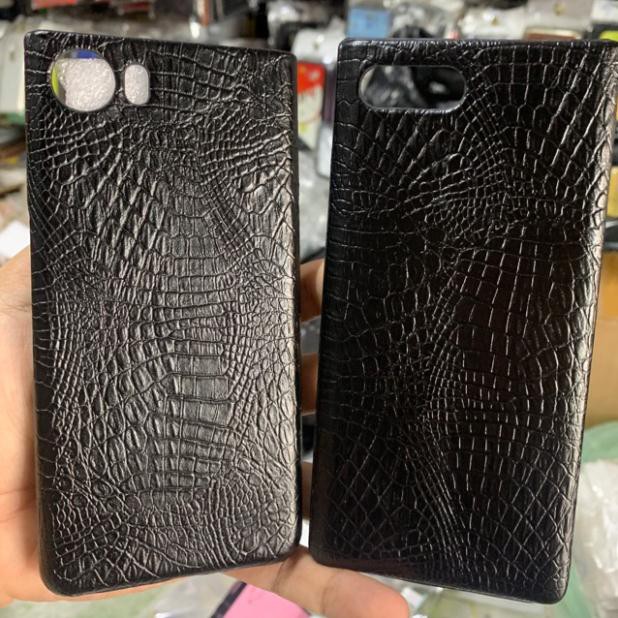 Ốp lưng BlackBerry Key One, Key 2 cứng kiểu vân da AD_case shop
