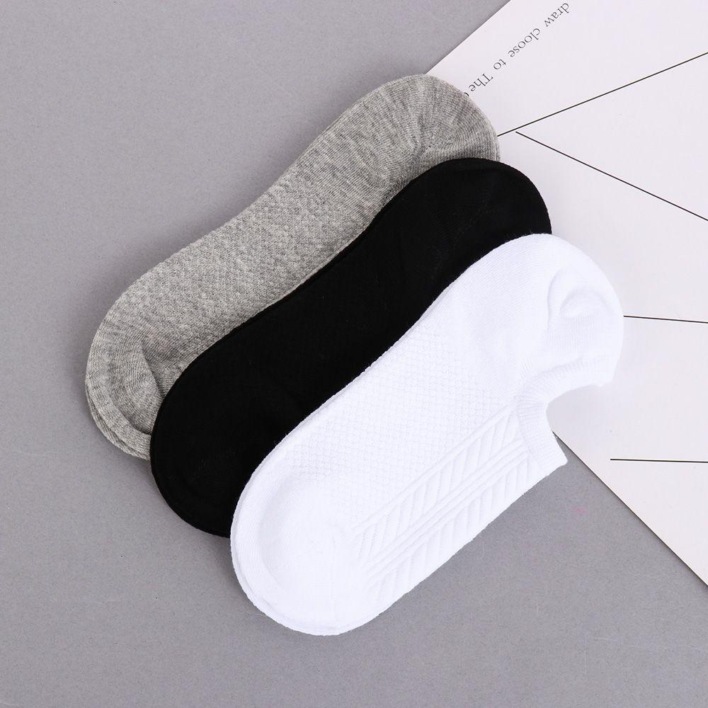 ROWANS Set 1 / 3 Đôi Tất Cotton Co Giãn Cổ Thuyền
