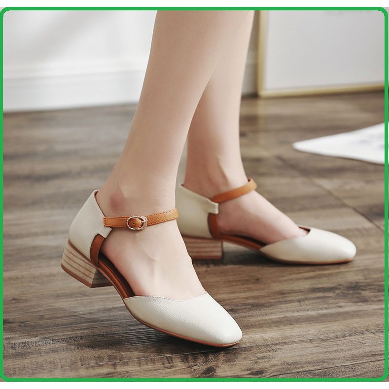 [FULL BOX] giày cao gót sandal nữ màu kem, GIÀY NỮ | BigBuy360 - bigbuy360.vn
