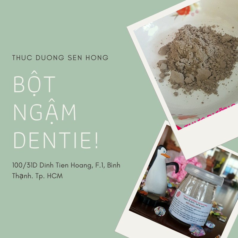 Bột dentie ngậm  Thực dưỡng Sen Hồng
