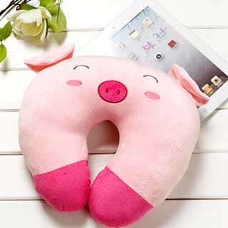 Gối chữ U kê cổ khi đi máy bay, du lịch hình hoạt hình