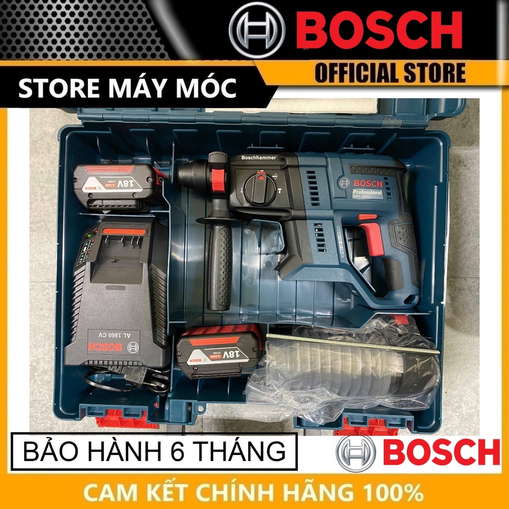 Máy khoan búa dùng pin Bosch GBH 18V-18 - Dụng cụ cầm tay chuyên nghiệp