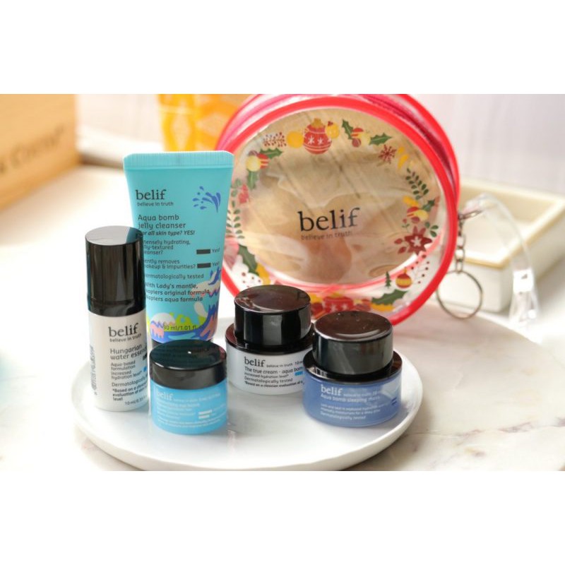 ‼‼SET DƯỠNG 6 MÓN BELIF BELIEVE IN TRUTH HO-HO HOLIDAY KIT