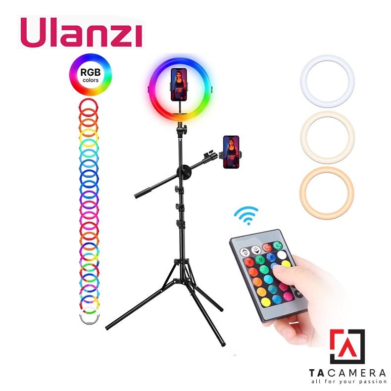 Bộ Đèn LED Ring Livestream Ulanzi Vijim K15 RGB (3200K-6500K)