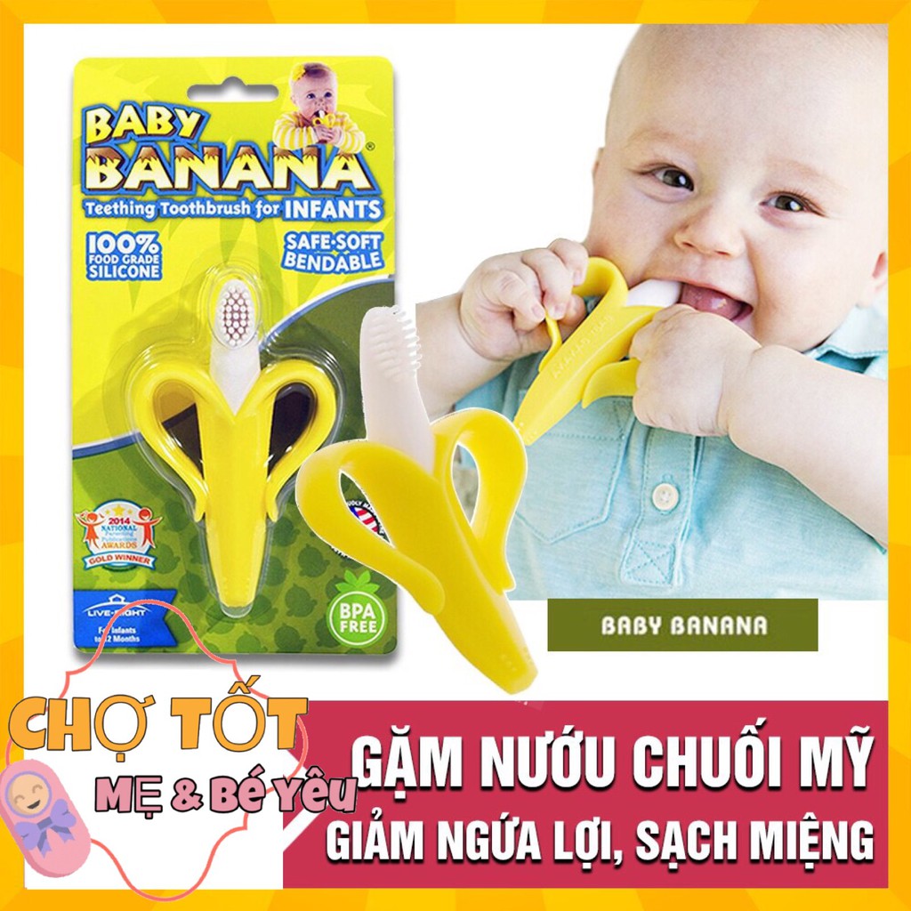 GẶM NƯỚI CHUỐI MỸ 2 IN 1 GIẢM NGỨA NƯỚU - SẠCH RĂNG LỢI