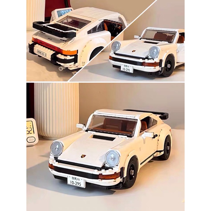 LEGO Icons 10295 Siêu Xe Porsche 91 1458 chi tiết phong cách cổ điển trang trí bàn làm việc góc học tập, quà tặng -Ráp