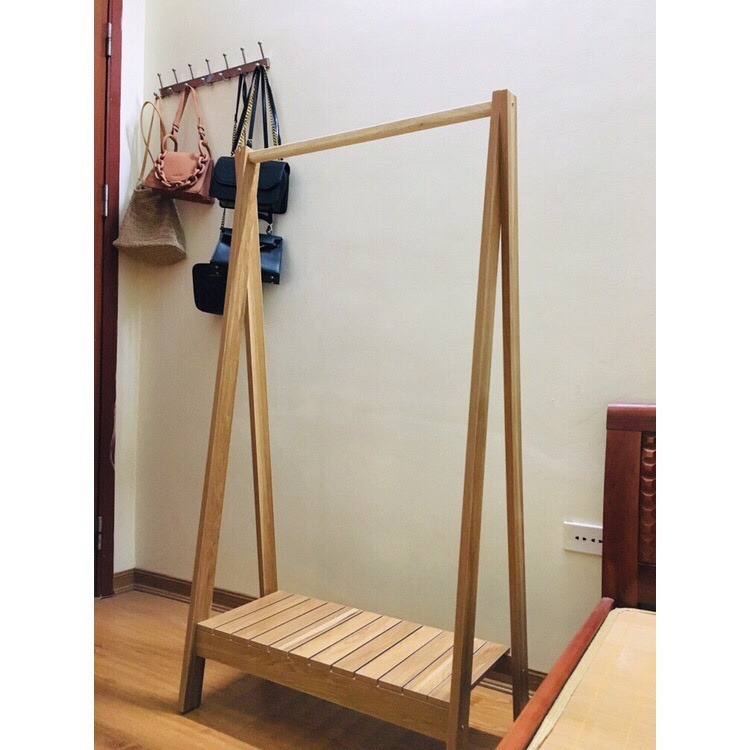Kệ Gỗ Chữ A 1-2 tầng, kệ gỗ đa năng, treo quần áo, để đồ tiện dụng chất gỗ MDF dày 12mm dễ lắp ráp