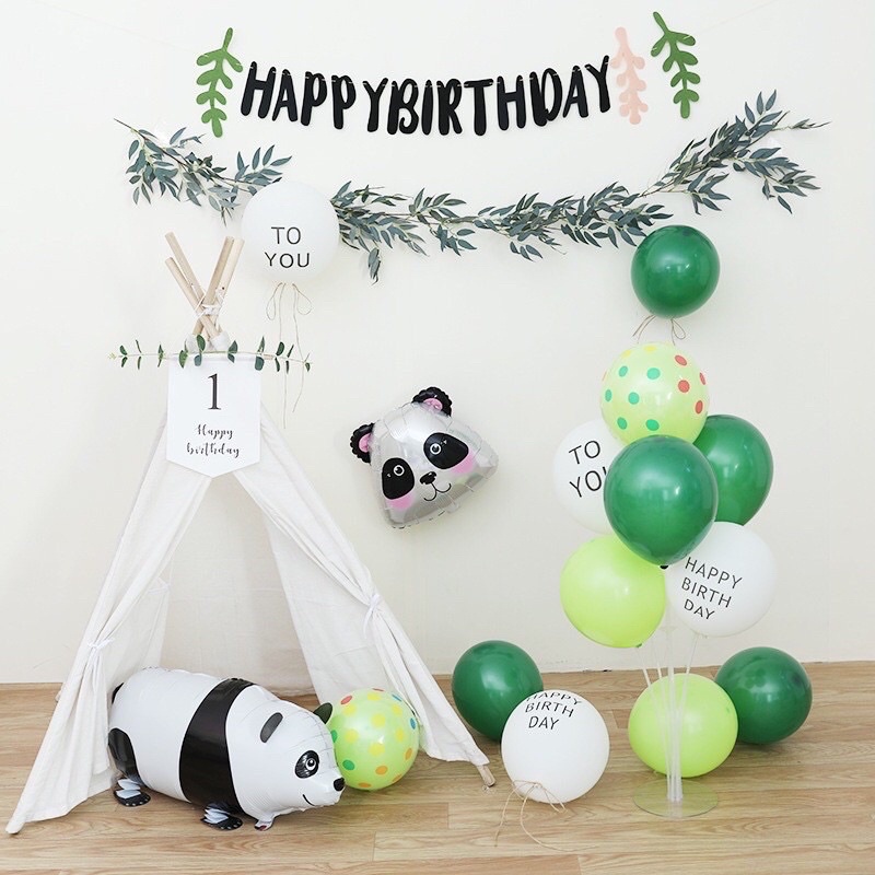 Dây Happy Birthday chất vải dạ trang trí sinh nhật Hàn Quốc
