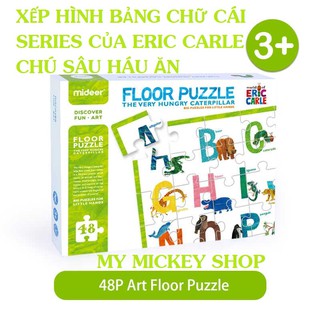 Bộ xếp hình 48 mảnh Bảng chữ cái Tiếng Anh Mideer Floor Puzzle Alphabet