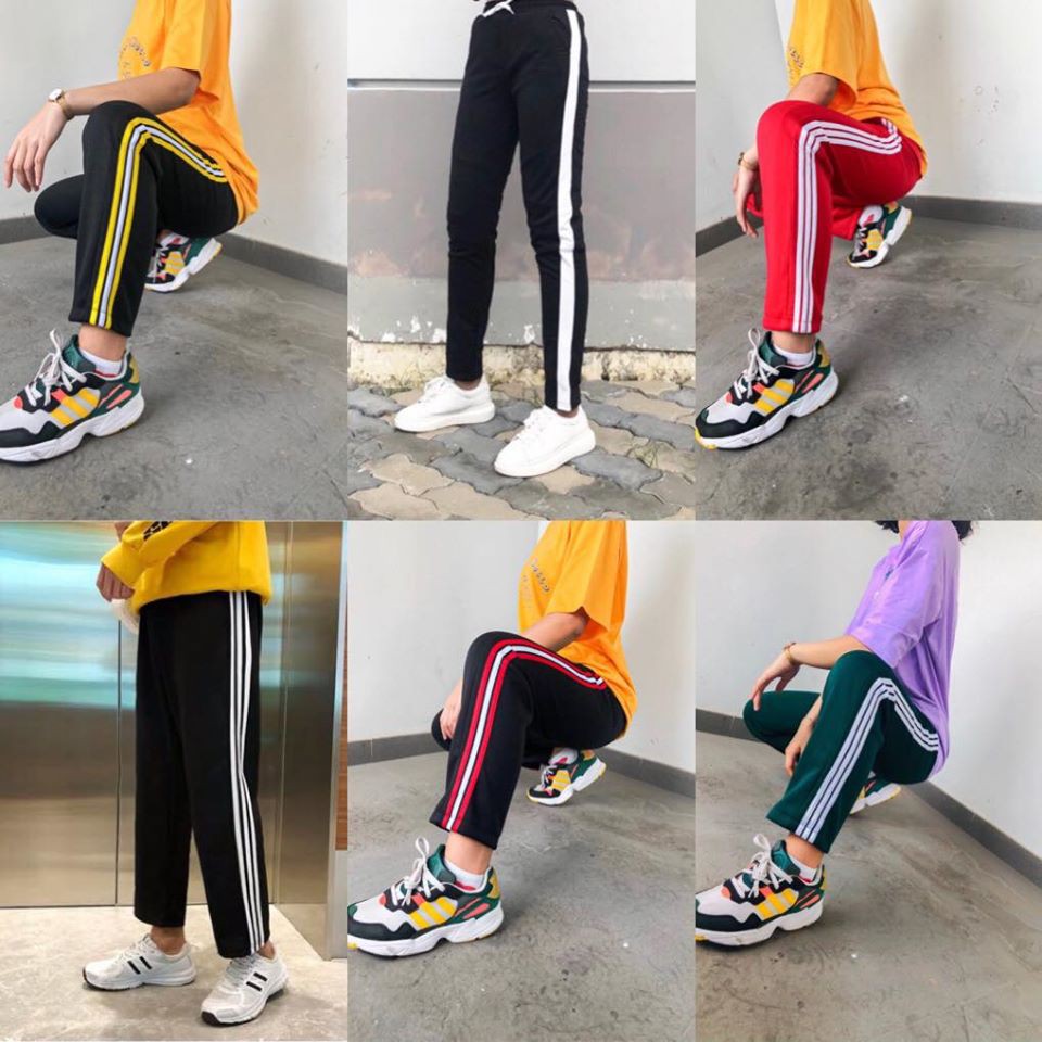 [Mã SKAMSALEP6 giảm 10% TỐI ĐA 100K đơn150K] Quần thể thao 3 sọc trắng Unisex