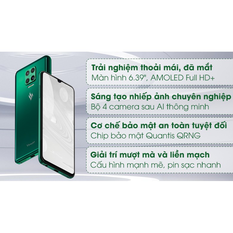 Điện thoại vsmart Aris ram 8G rom 128Gb,new seal bảo hành 18 tháng lỗi đổi mới 101 ngày.