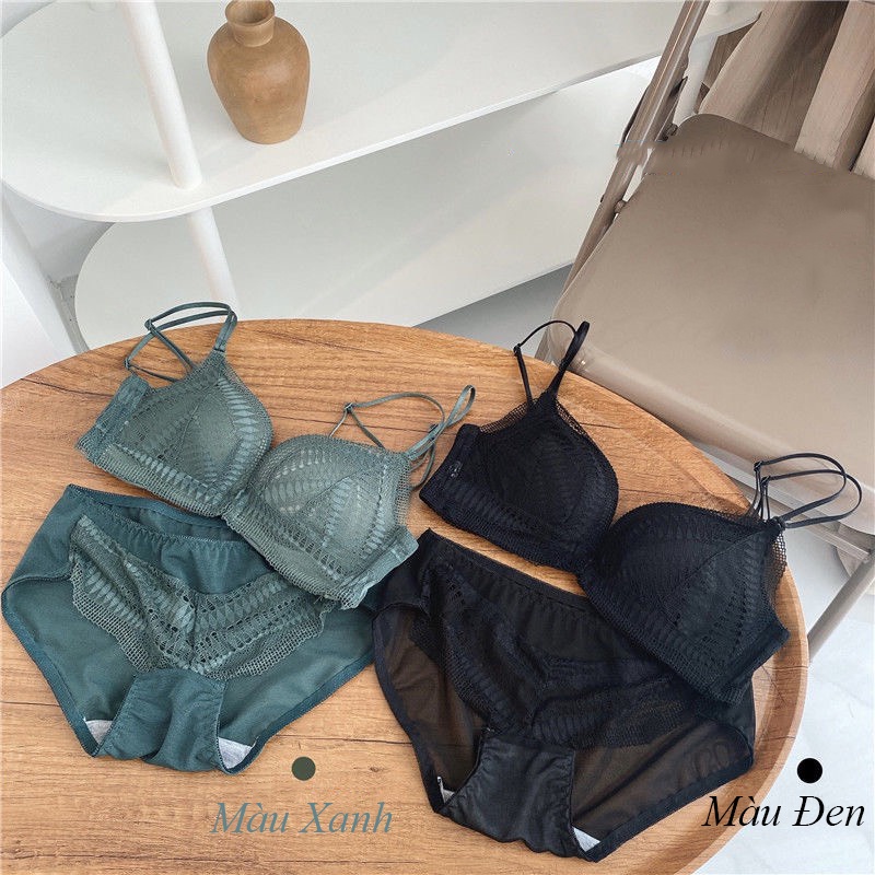 Áo lót ren lá đệm vừa dây kép 1125