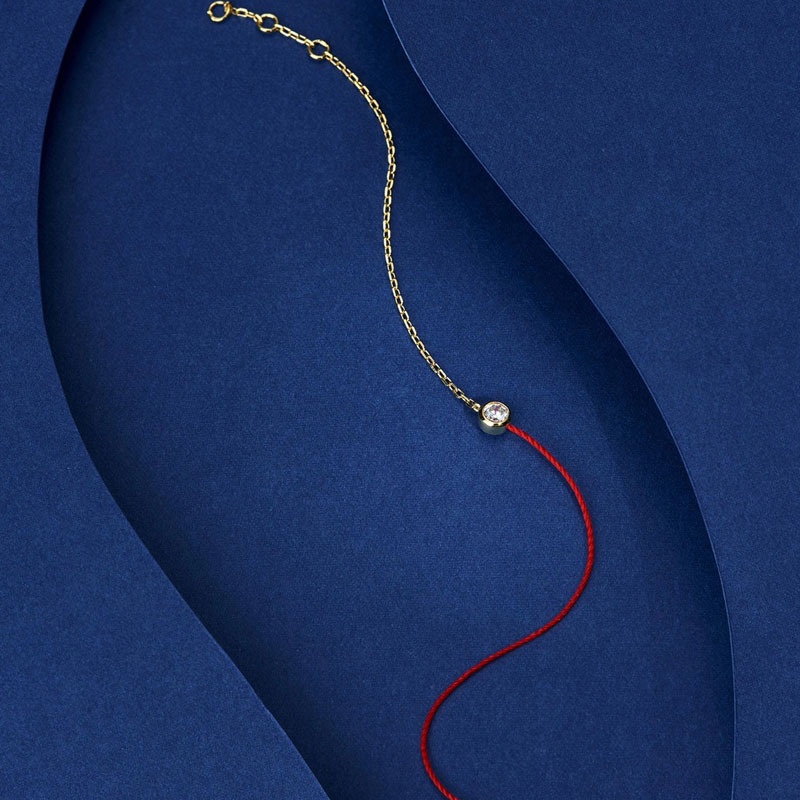 [FreeShip] Lắc tay vòng tay nữ titan dây đỏ may mắn S1-210 - CAM KẾT KHÔNG BAY MÀU