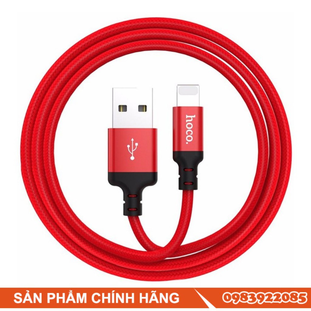 Cáp xạc nhanh Iphone/Micro/TypeC chính hãng Hoco X14