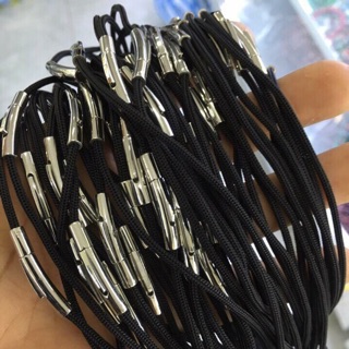Dây dù xịn đeo cổ khóa inox không đen không gỉ