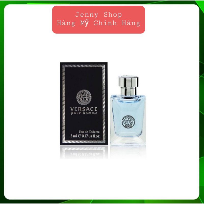 [Best seller] Nước Hoa Mini Versace Pour Homme 5ml Mùi Hương Tươi mát Unisex