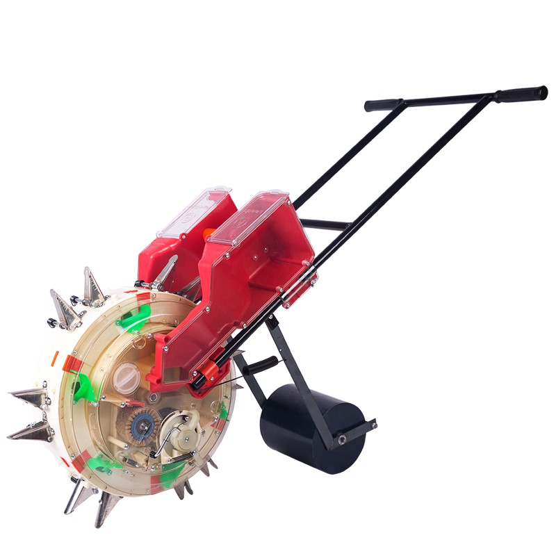 Máy gieo hạt tự động, Kết hợp bón phân thẳng hàng (12 răng - 6 răng kép - 28cm), máy tỉa bắp, tỉa đậu phộng, mỏ inox