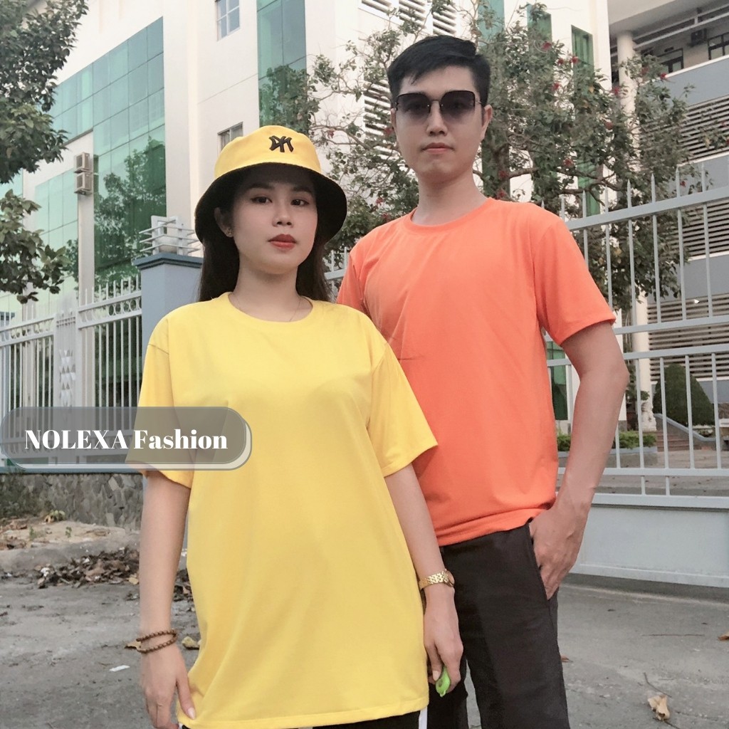 Áo thun trơn tay lỡ unisex chất áo phông mềm mịn cho Cả Nam Nữ Form Rộng, chất cotton xịn LX33
