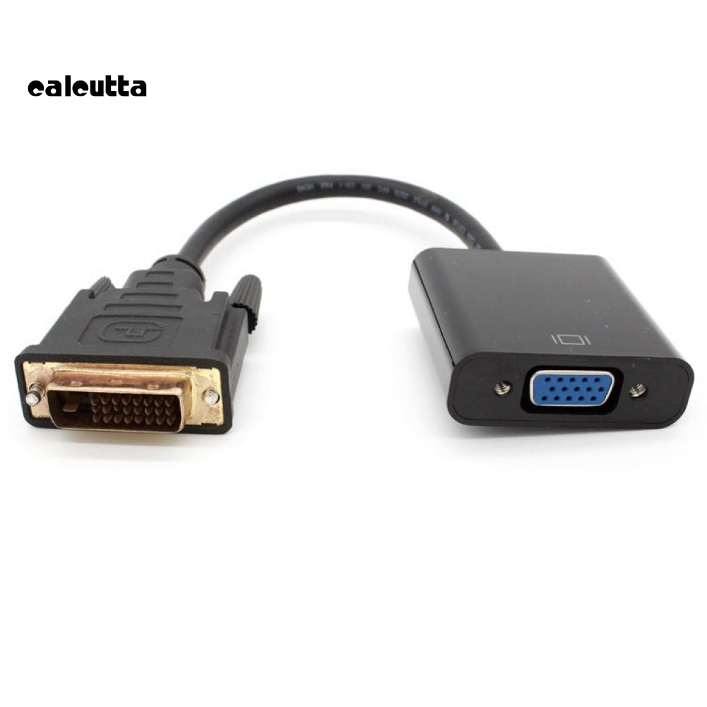 ✡DP✡DVI-D 24+Pin Male to VGA Female Video Adapter Cable Converter Cord for PC HDTV