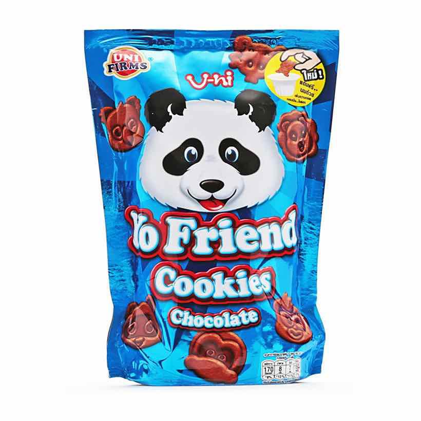 Bánh quy gấu Yo Friend Thái Lan 25g: Socola/ Bơ Sữa