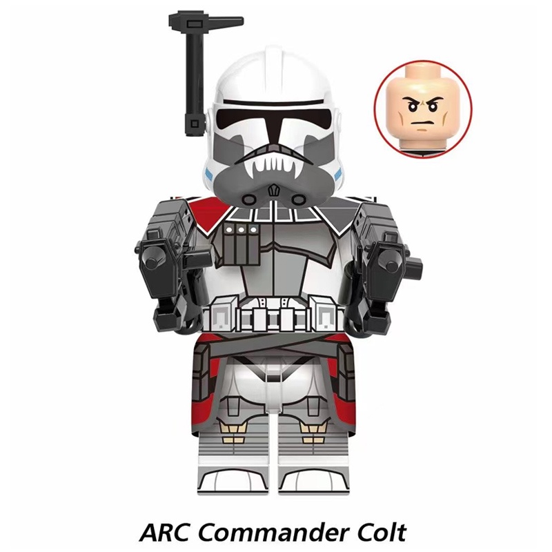 Mô Hình Lắp Ráp Nhân Vật ARC Trooper Blitz Horn Clone Trooper Mini Thông Minh 327th