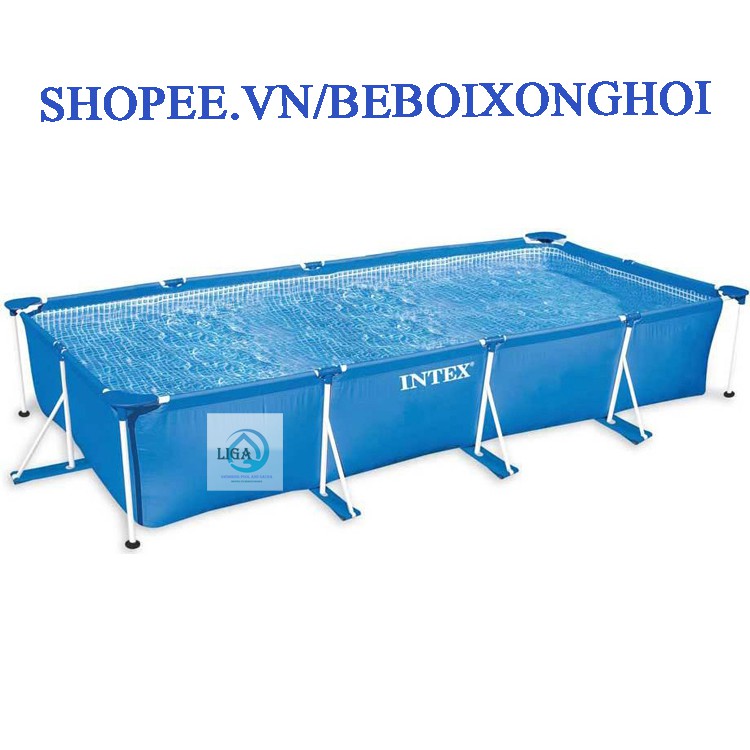 BỂ BƠI KHUNG KIM LOẠI INTEX - BỂ BƠI LẮP GHÉP - BỂ BƠI DI ĐỘNG - CHẤT LIỆU PVC BỀN, ĐẸP