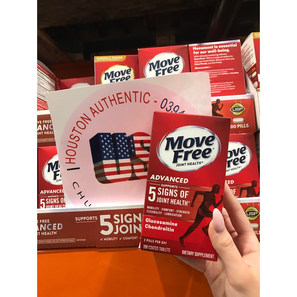 Viên uống bổ khớp Schiff Move Free Ultra Triple Action - Move Free Advanced Joint Health 200 Viên