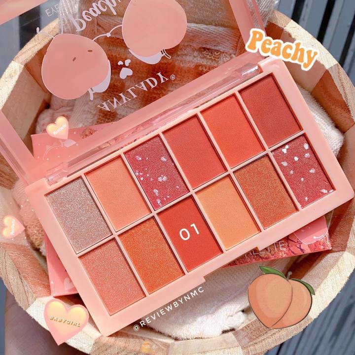 PHẤN MẮT 12 Ô PEACH ANYLADY Tông Cam | BigBuy360 - bigbuy360.vn