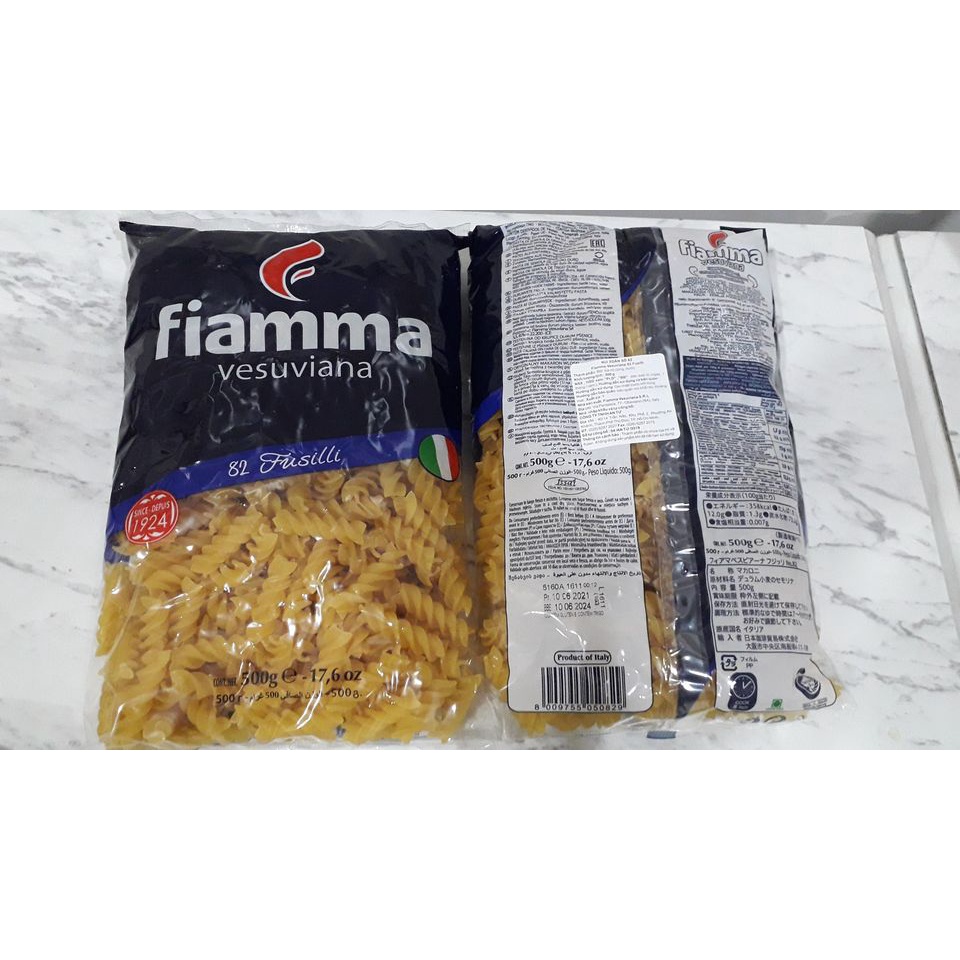 Nui Xoắn-Fusilli- Fiamma 500gram