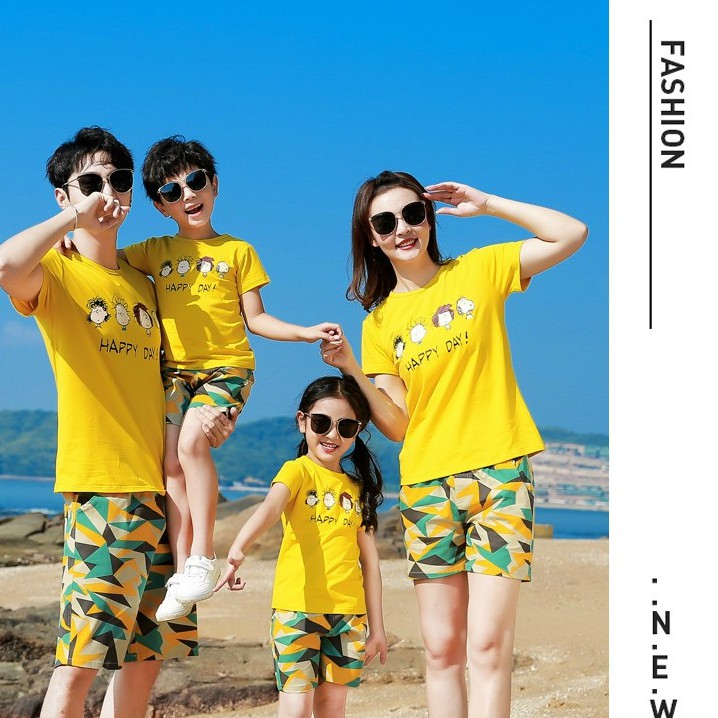 Áo gia đình ,áo nhóm đi biển giá sỉ , đủ màu , đủ size từ 8kg đến 100kg.