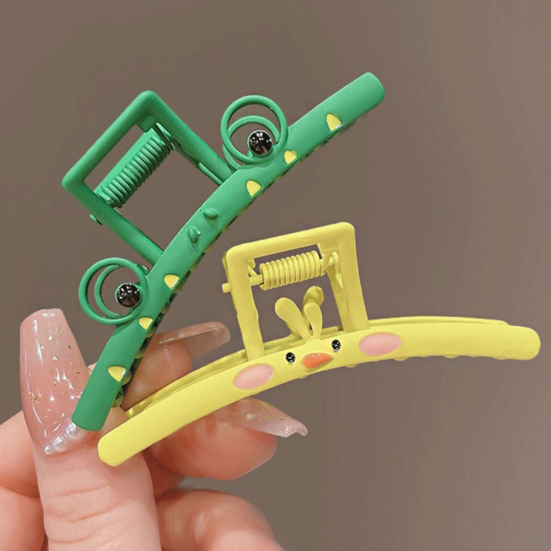 Kẹp Tóc Càng Cua Dài Bằng Hợp Kim Mỏng Hình Thú Dễ Thương Cho Nữ