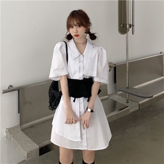 Đầm Sơmi Kèm Belt Mặc Được Nhiều Kiểu