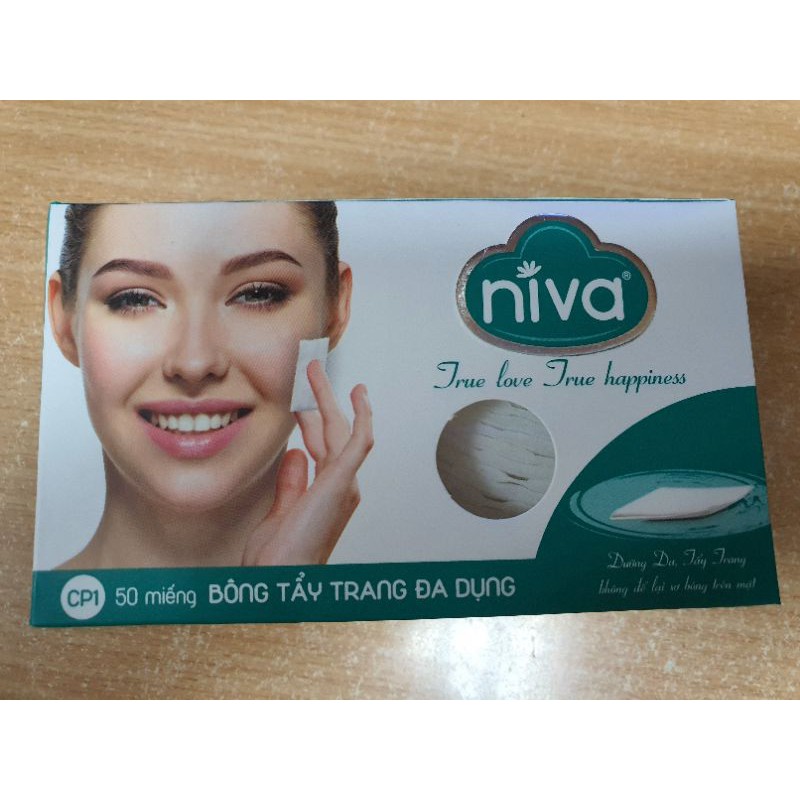 Bông Tẩy Trang Niva 50 miếng