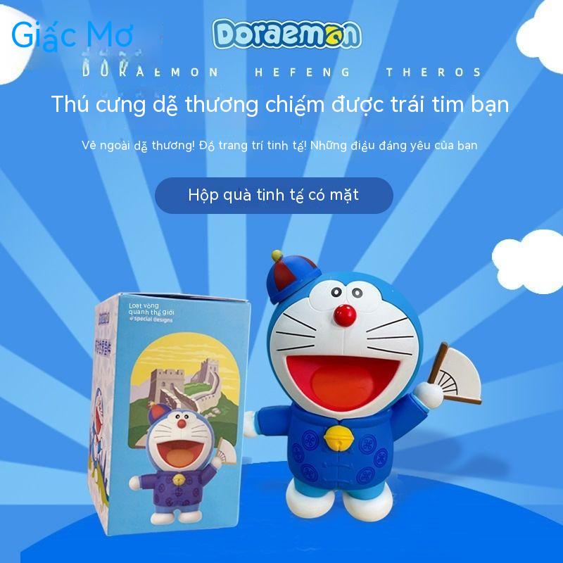 Doraemon đi khắp thế giới  figure  búp bê  vật trang trí  món quà sinh nhật  món quà  chú mèo máy leng keng