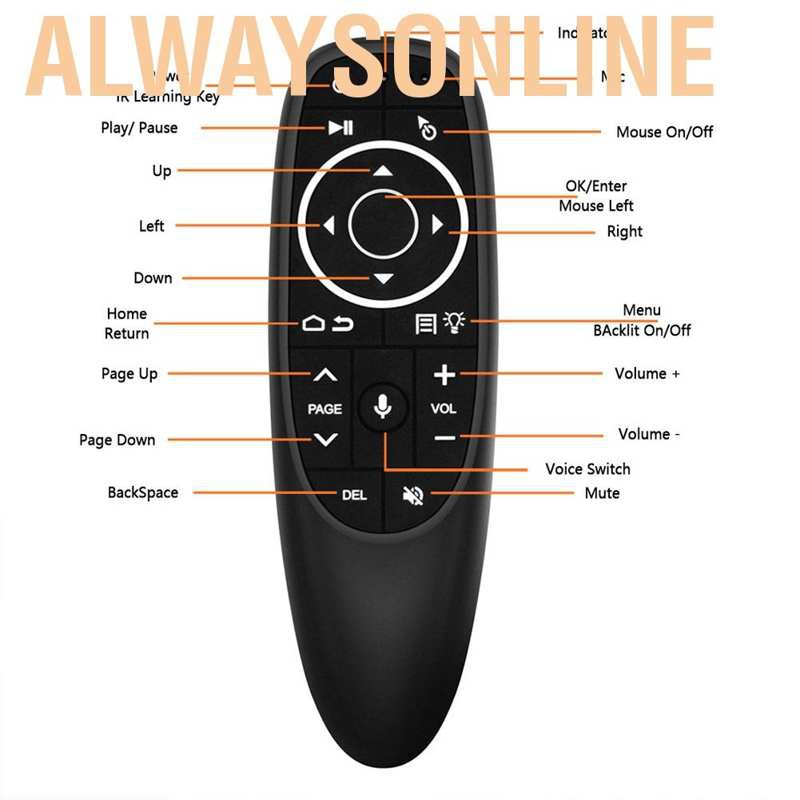 Điều Khiển Chuột Bay Alwaysonline G10S Pro Cho Android Tv Box / Windows Htpc Pct